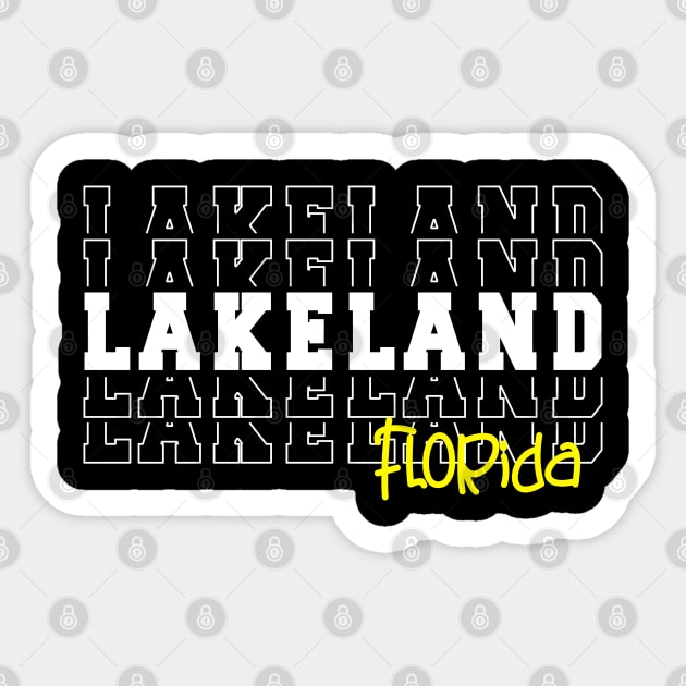 Lakeland city Florida Lakeland FL Sticker by TeeLogic